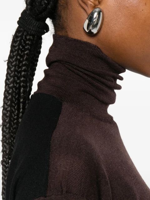 SOLOTRE roll-neck sweater - Black