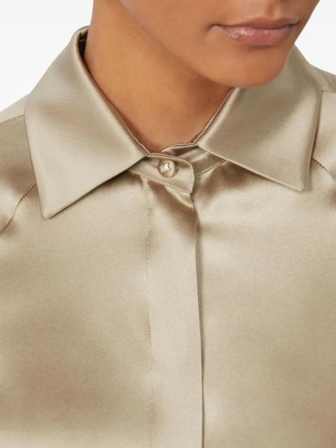 Max Mara Alare long-sleeve shirt - Neutrals