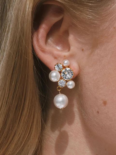 Jennifer Behr Bristol earrings - White - zdjęcie produktu nr 2