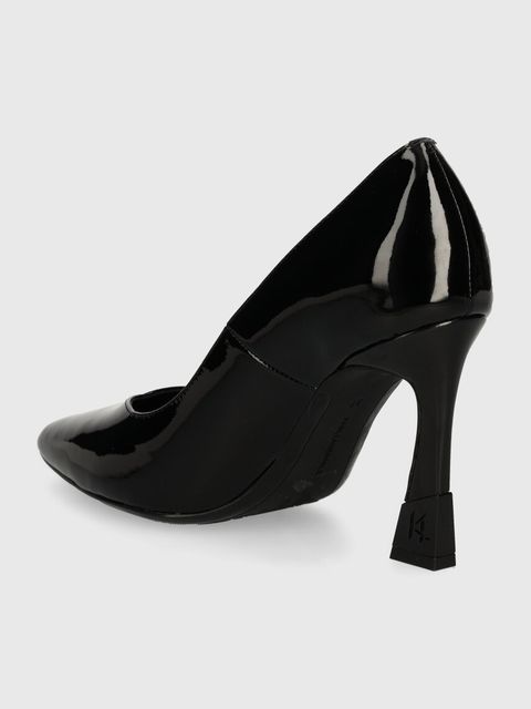 Karl Lagerfeld szpilki skórzane PREMIERE 90 kolor czarny KL33514