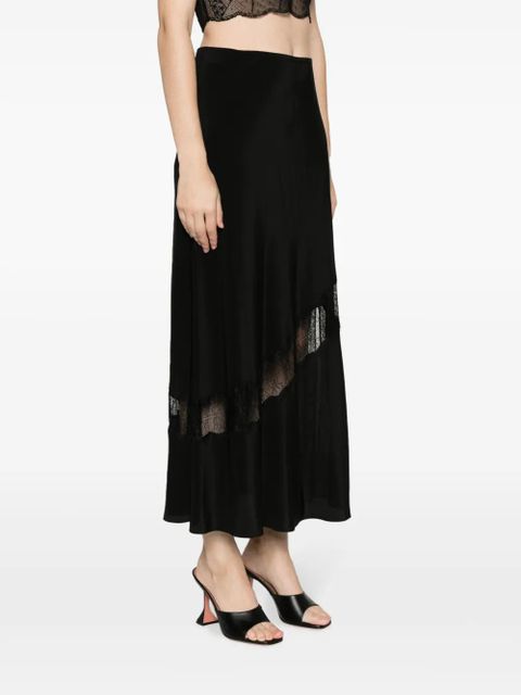 Zadig&Voltaire Jayal silk midi skirt - Black