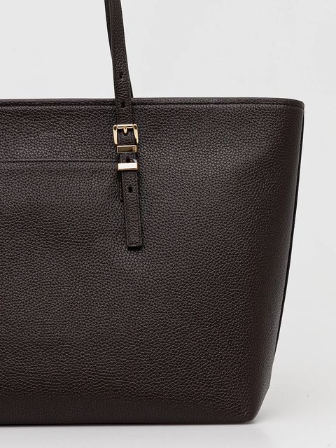 MICHAEL Michael Kors torebka skórzana QUINN kolor brązowy 30T5GQNT9L