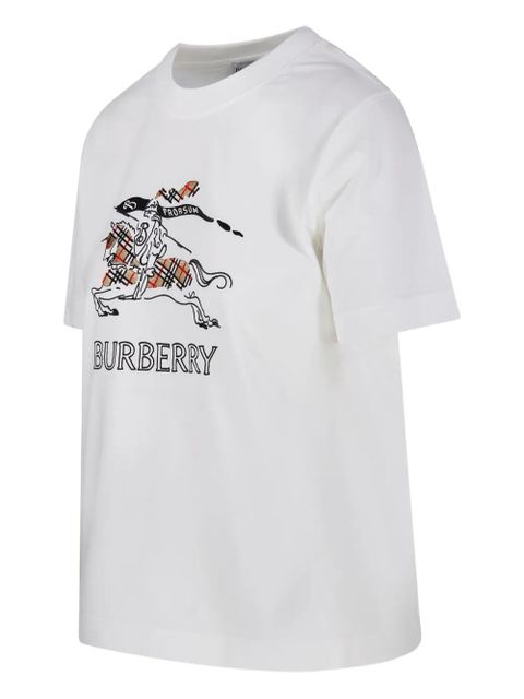 Burberry embroidered graphic T-shirt - White - zdjęcie produktu nr 2