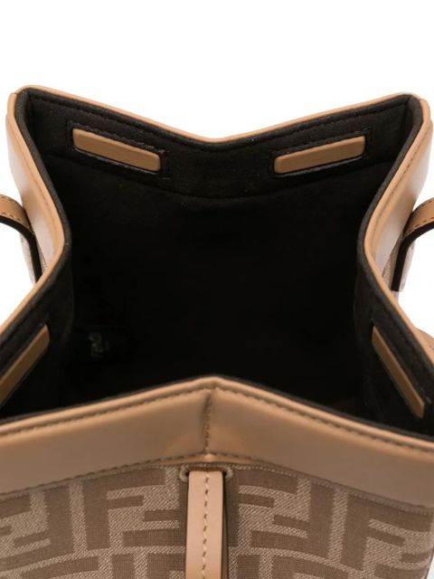 FENDI mini Origami bucket bag - Brown