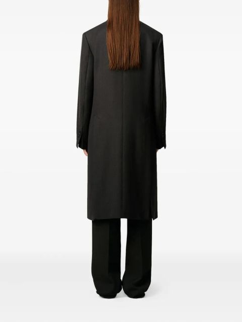 AMI Paris single-breasted wool coat - Black
