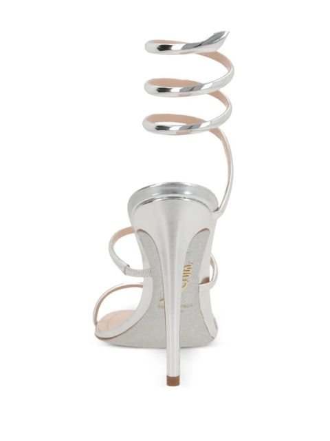 René Caovilla 105mm Cleo sandals - Silver