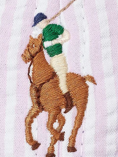 Polo Ralph Lauren czapka z daszkiem bawełniana kolor różowy wzorzysta 211967368