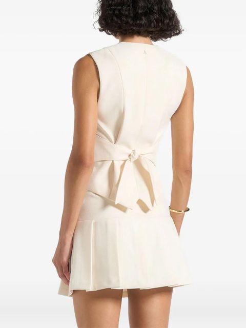 Manière De Voir Christine tailored belted waistcoat - Neutrals - zdjęcie produktu nr 2