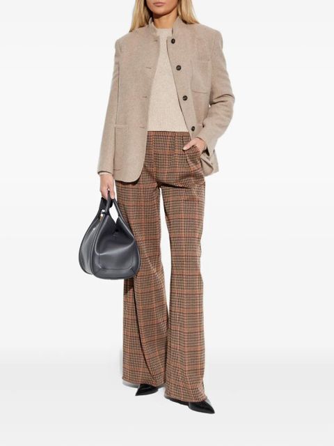 Max Mara plaid-pattern trousers - Brown - zdjęcie produktu nr 2