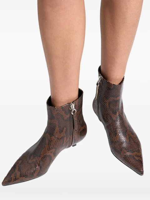 Aeyde 35mm Sofie pointed-toe ankle boots - Brown