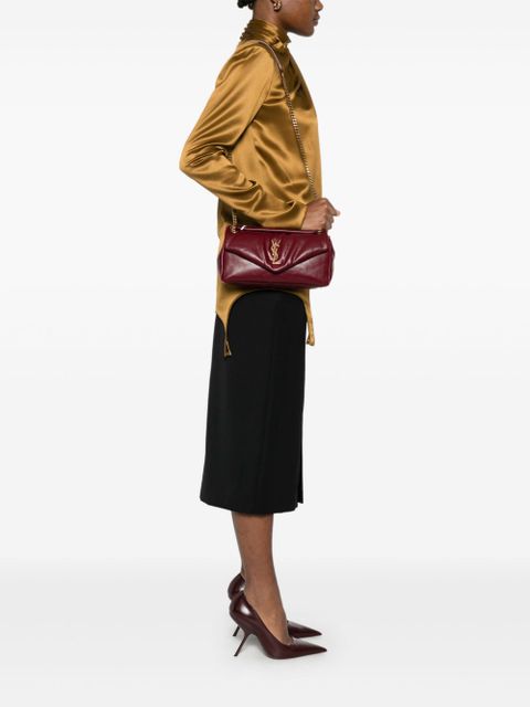 Saint Laurent small Calypso shoulder bag - Red - zdjęcie produktu nr 2