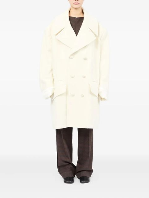 MM6 Maison Margiela double-breasted coat - Neutrals