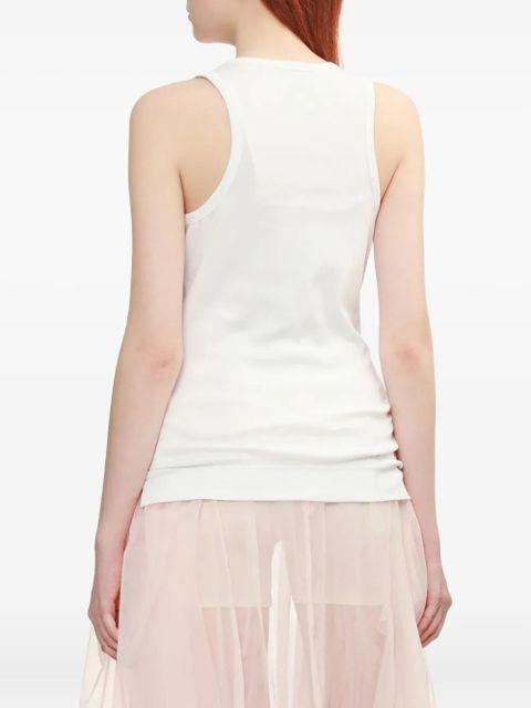 Simone Rocha pearl-chain-embellished tank top - White