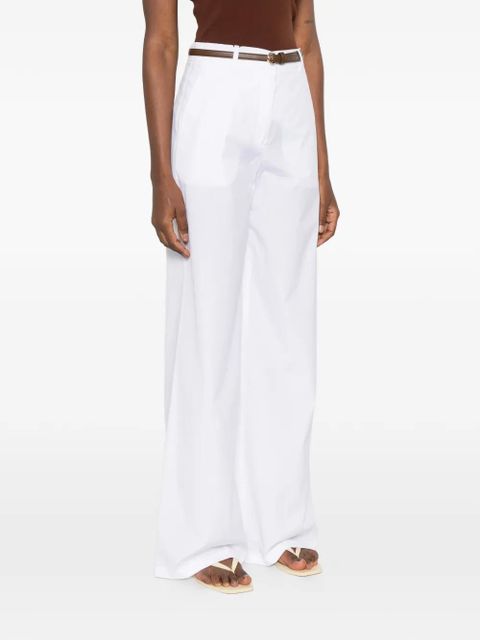 Max Mara belt trousers - White