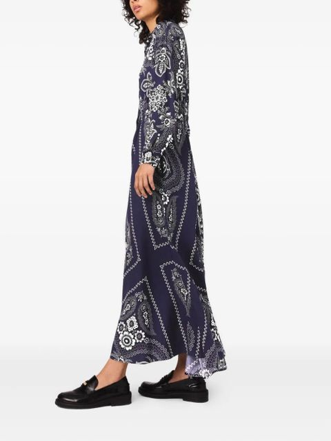 Maje bandana-print dress - Blue - zdjęcie produktu nr 2