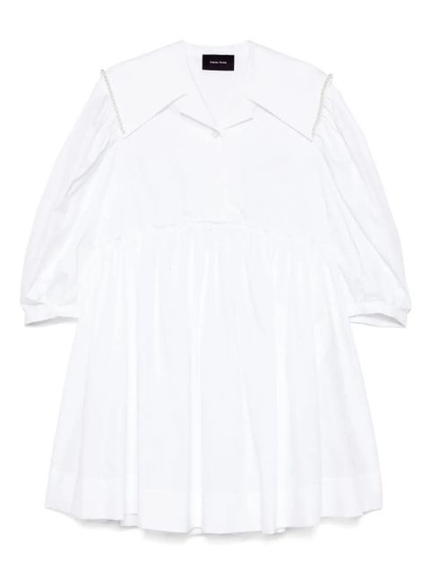 Simone Rocha beaded sailor-collar mini dress - White - zdjęcie produktu nr 1