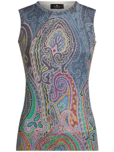 ETRO paisley-print top - Blue - zdjęcie produktu nr 1