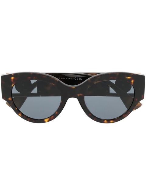 Versace Eyewear Medusa Head tortoiseshell-effect sunglasses - Brown - zdjęcie produktu nr 1