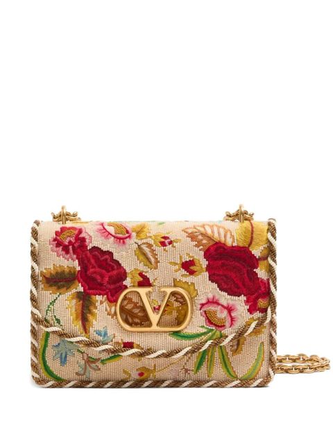 Valentino Garavani Vain embroidered shoulder bag - Neutrals - zdjęcie produktu nr 1