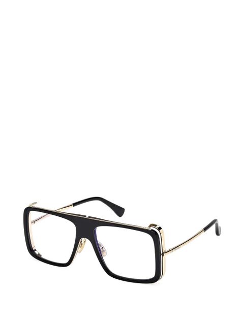 Max Mara Eyewear square frame glasses - Black - zdjęcie produktu nr 2