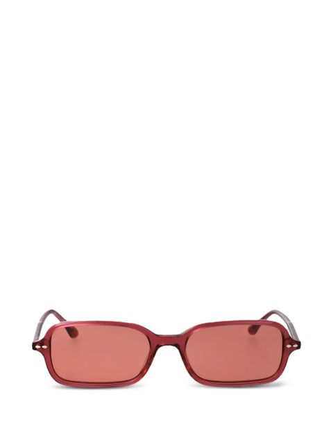 Isabel Marant Eyewear rectangle sunglasses - Red - zdjęcie produktu nr 1