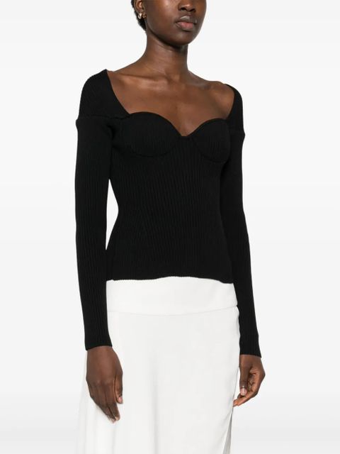 Magda Butrym ribbed sweater - Black