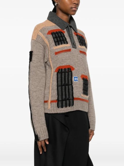 JW Anderson house polo sweater - Neutrals