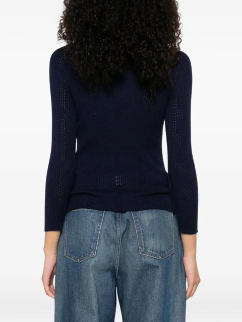 TWINSET ribbed top - Blue