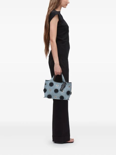 3.1 Phillip Lim flower-embellished eyelet tote bag - Blue - zdjęcie produktu nr 2