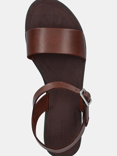 Vagabond Shoemakers sandały skórzane TIA 2.0 damskie kolor brązowy 5931-101-27