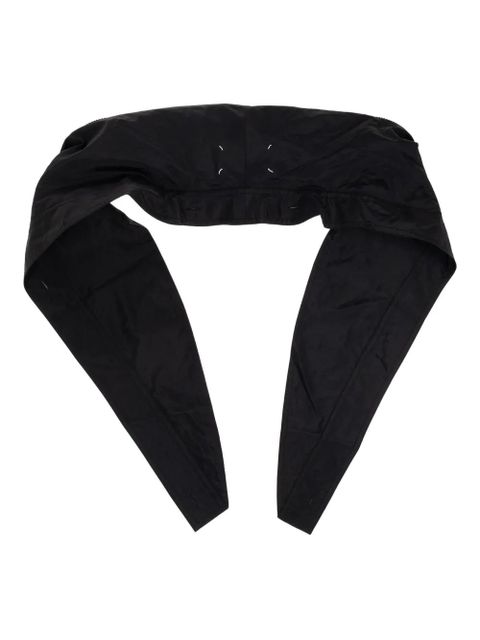 Maison Margiela hooded zip-up scarf - Black - zdjęcie produktu nr 2