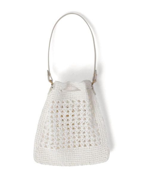 Miu Miu woven raffia mini bag - White - zdjęcie produktu nr 2