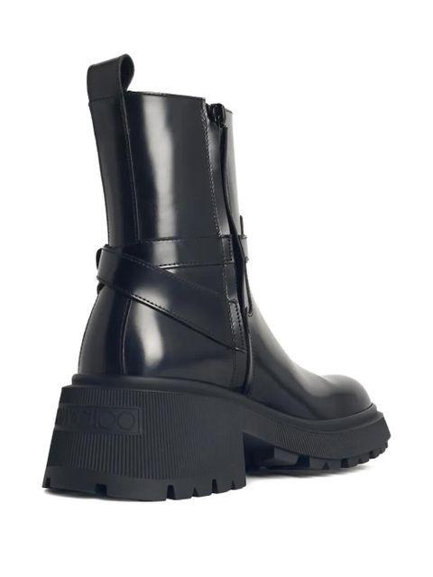 Jimmy Choo Conny buckle-strap ankle boots - Black