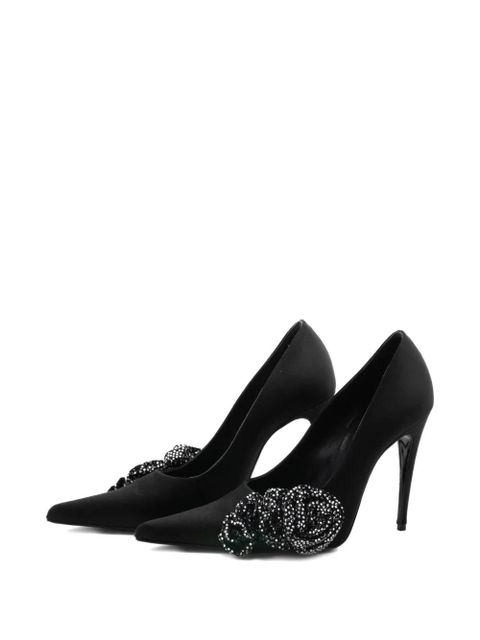 Magda Butrym crystal-embellished stiletto heeled pumps - Black