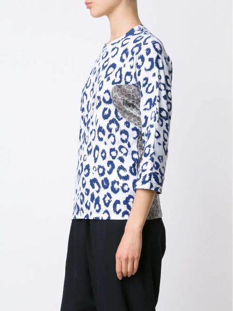 Comme Des Garçons leopard print top - White