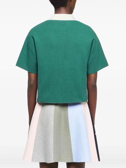 JW Anderson cropped polo shirt - Green