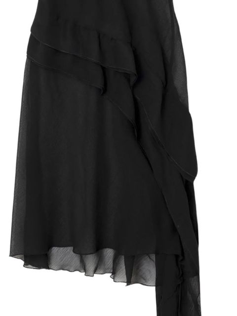 Gimaguas Boa asymmetric mini dress - Black - zdjęcie produktu nr 2