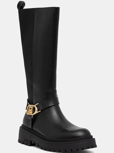 Liu Jo kozaki RUMI 39 damskie kolor czarny na płaskim obcasie SF5059PX24122222 - zdjęcie produktu nr 1