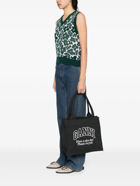 GANNI Easy tote bag - Black