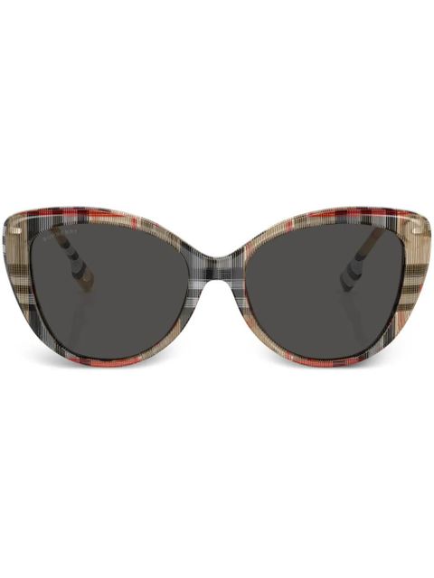 Burberry Eyewear Vintage-check cat-eye sunglasses - Brown - zdjęcie produktu nr 1