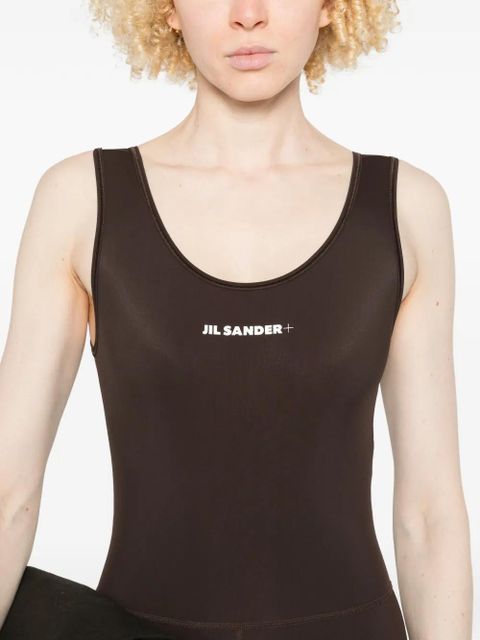 Jil Sander scoop-neck jumpsuit - Brown