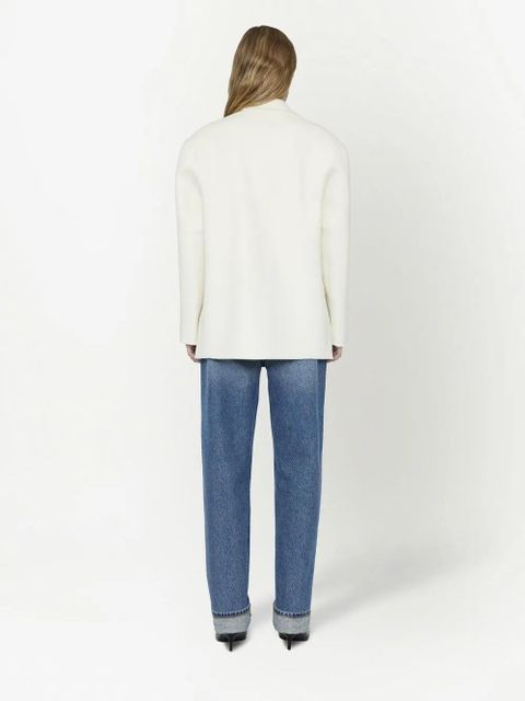 ANINE BING Quinn single-breasted blazer - White