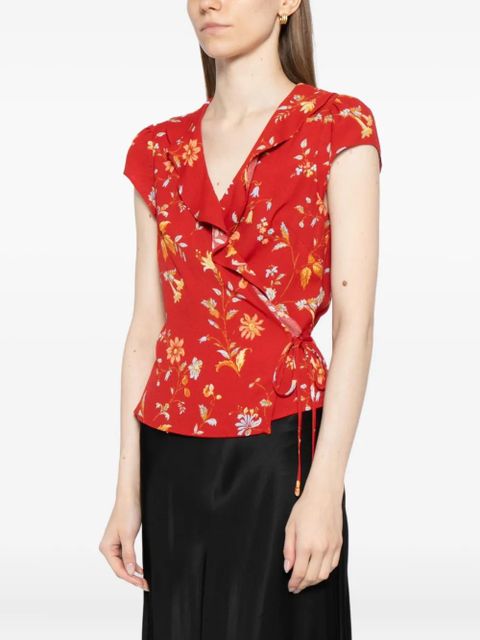 Reformation Clemence blouse - Red