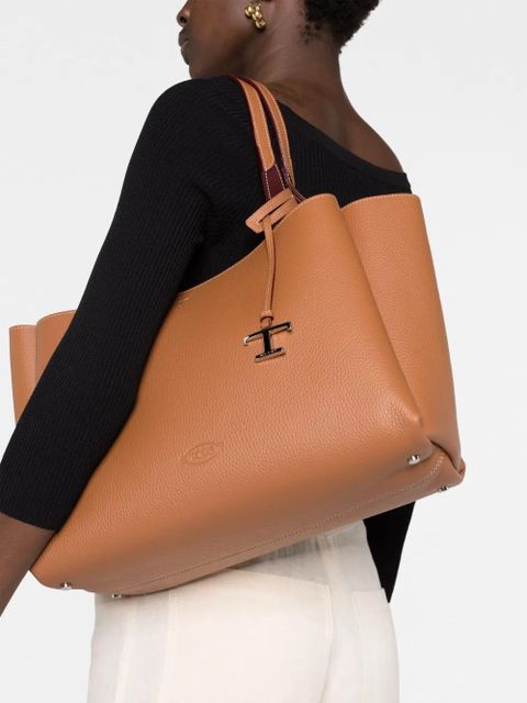 Tod's T Timeless leather tote bag - Brown - zdjęcie produktu nr 2