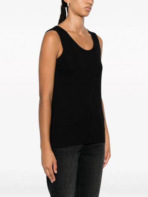 LouLou de Saison scoop-neck ribbed-knit tank top - Black