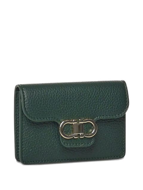 Ferragamo Gancini-buckle leather wallet - Green - zdjęcie produktu nr 2