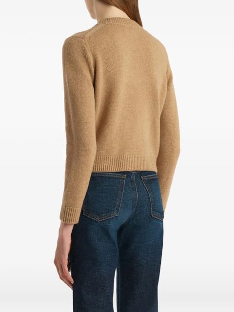 KHAITE Leta round-neck sweater - Neutrals