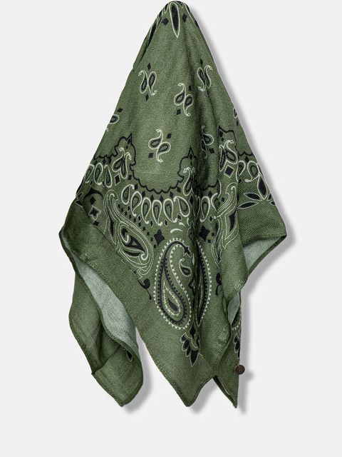 Pepe Jeans apaszka damska kolor zielony wzorzysta PL1100008