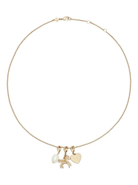 Tory Burch Curiosity horse-pendant necklace - Gold - zdjęcie produktu nr 1