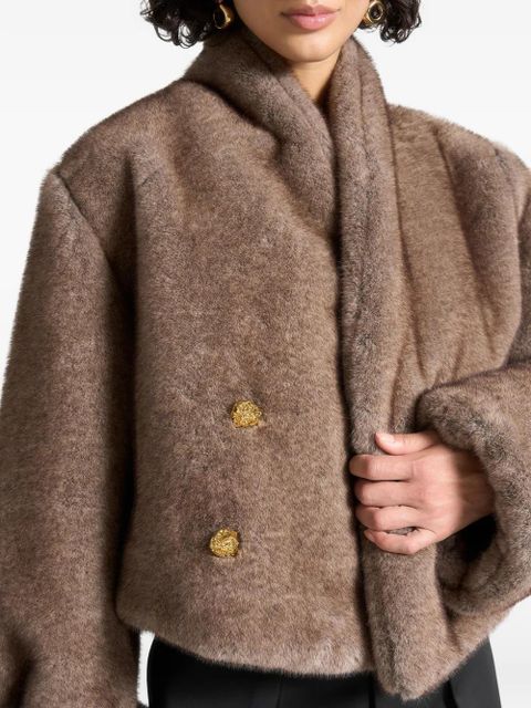 Manière De Voir Albane tie jacket - Brown